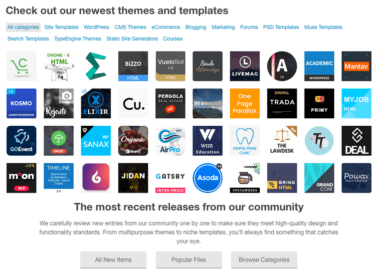 The online premium themes market place is massive.