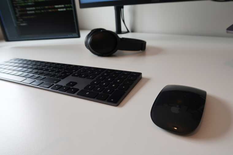 Apple Magic Mouse and Keyboard in Space Grey