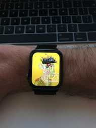 A Mutant Ape NFT as an Apple Watch background image.