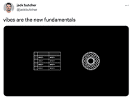 Vibes are the new fundamentals by Jack Butcher